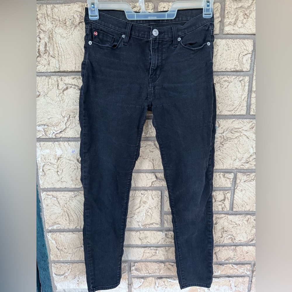 Hudson NicoSuper Skinny Black Denim Jeans Size 27